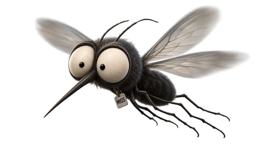 MOS, the MosquitoDept mascot